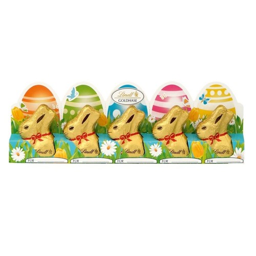 Mini zajączki z czekolady mlecznej Lindt 5 x 10 g
