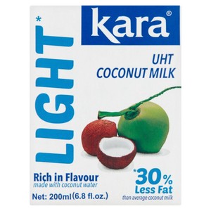 Mleczko kokosowe UHT light 10-13%tł Kara 200 ml