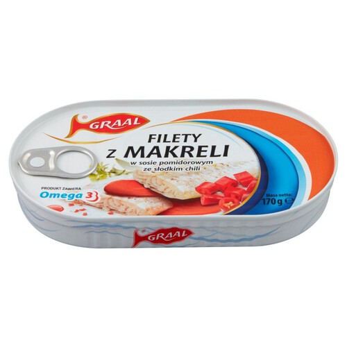 Filety z makreli w sosie pomidorowym ze słodkim chili GRAAL 170 g