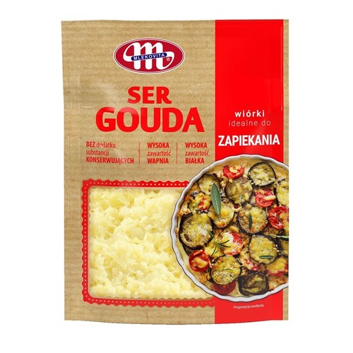 Ser gouda dojrzewający wiórki Mlekovita 150 g