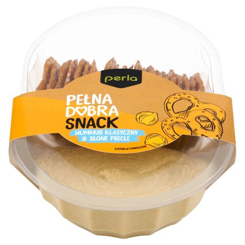 Hummus klasyczny i słone precle Perla 140 g