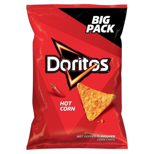 Nachos kukurydziane o smaku ostrej papryki Doritos 180 g