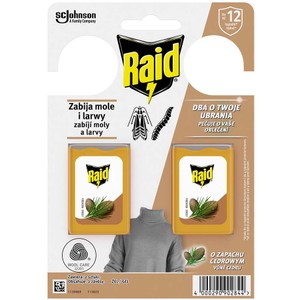 Zawieszki przeciw molom w żelu o zapachu cedrowym Raid 2 sztuki
