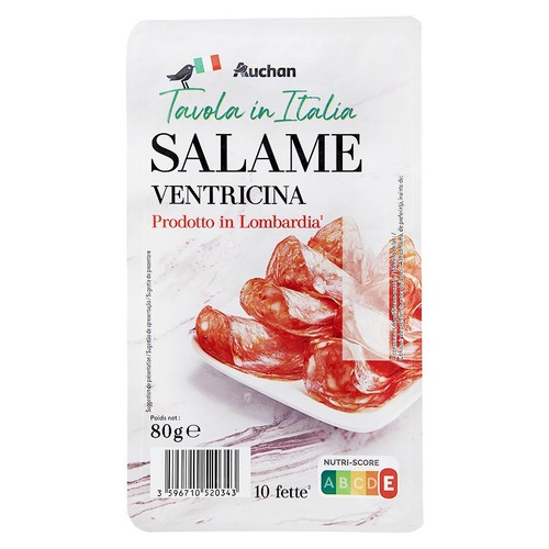 Salami Ventricina Auchan 80 g