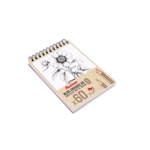 Szkicownik A5 60k 120g Auchan 1 sztuka