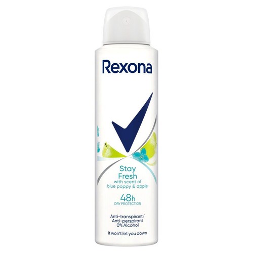 Antyperspirant w sprayu blue poppy 48 h Rexona 150 ml