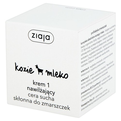 Krem nawilżający Kozie mleko ZIAJA 50 ml