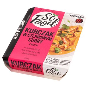 Kurczak w czerwonym curry z ryżem So Food 330 g