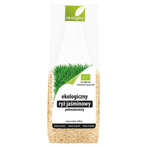 Ekologiczny ryż jaśminowy pełnoziarnisty Ekologiko 500 g
