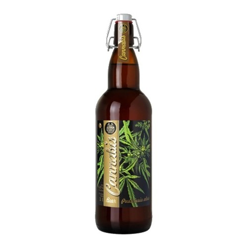 Piwo litewskie jasne Cannabis alk. 5,0% obj. Aukstaitijos Bravorai 1 l
