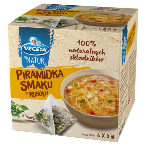 Natur Piramidka smaku do rosołu Vegeta 6 x 5 g