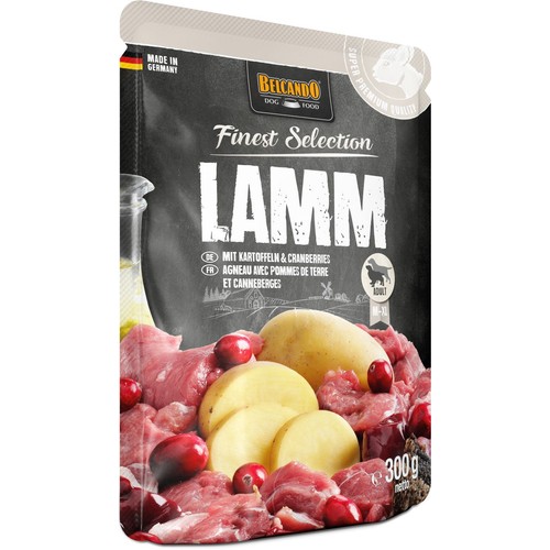 Karma mokra dla psów z ziemniakami i jagnięciną    Belcando 300 g