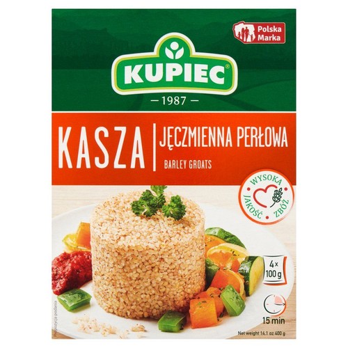 Kasza jęczmienna perłowa Kupiec 4 x 100 g