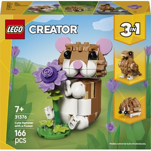 Creator 3 w 1 Uroczy chomik z kwiatkiem dla dzieci 31376 LEGO  1 sztuka