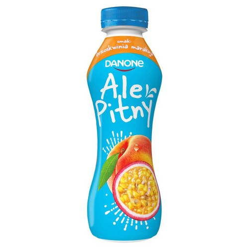 Ale Pitny Jogurt o smaku brzoskwini z marakują Danone 270 g