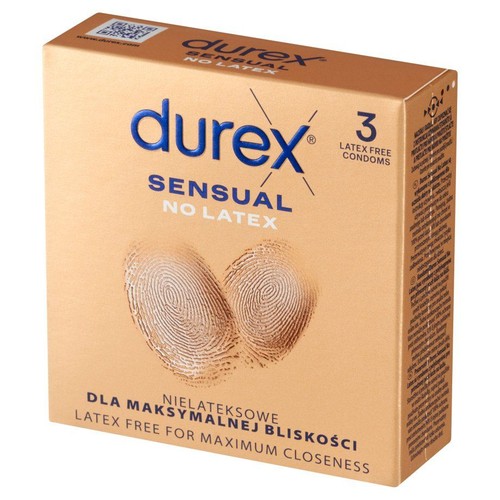 Prezerwatywy Sensual No Latex  Durex 3 sztuki