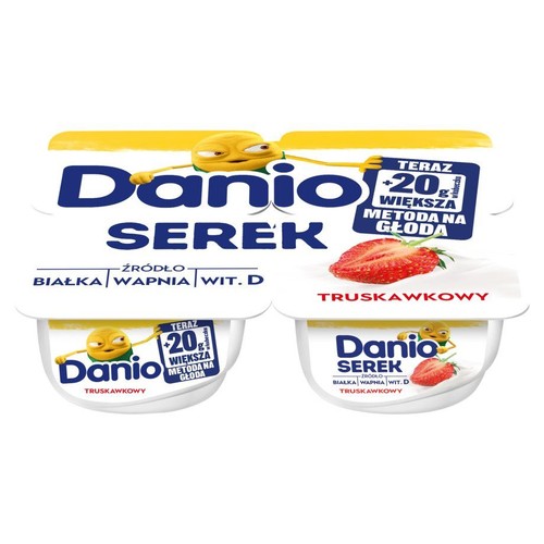 Danio serek truskawkowy Danone 4 x 150 g
