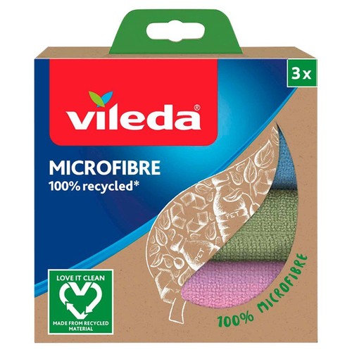 Ściereczka Mikrofibra 100% Recycled VILEDA 3 sztuki