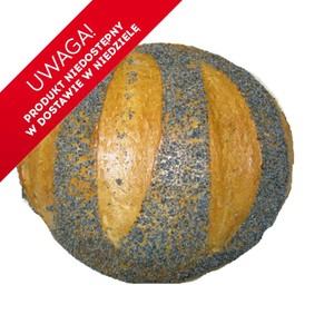 Chleb pszenno-żytni z makiem  Piekarnia Auchan 500 g