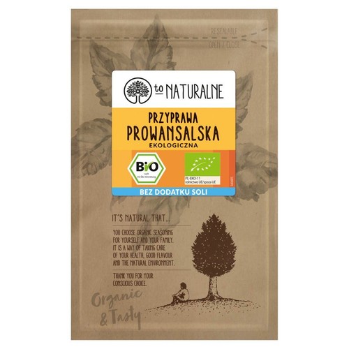 BIO Ekologiczna przyprawa prowansalska To Naturalne 8 g
