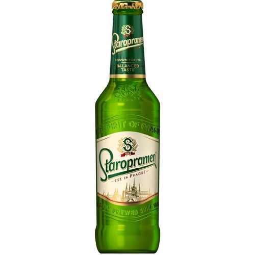 Piwo czeskie jasne Premium alk. 5,0% obj. Staropramen 330 ml