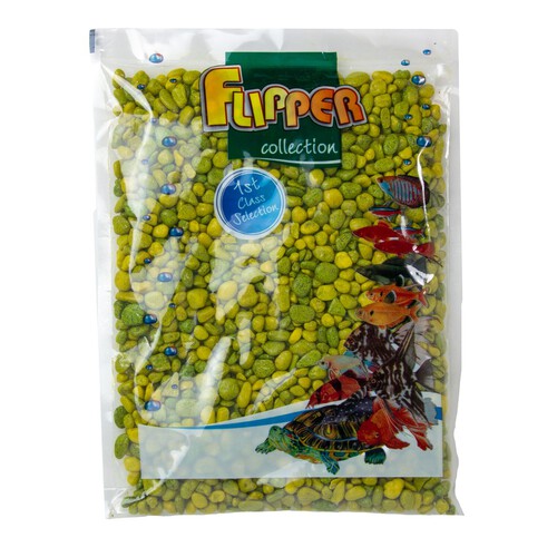 Żwir dekoracyjny Flipper żółty 4-8mm d/akwarium  Tatrapet 1 kg