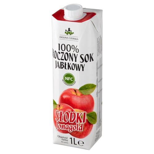 Sok 100% tłoczony jabłkowy Słodki Jonagold Dolina Czerska 1 l