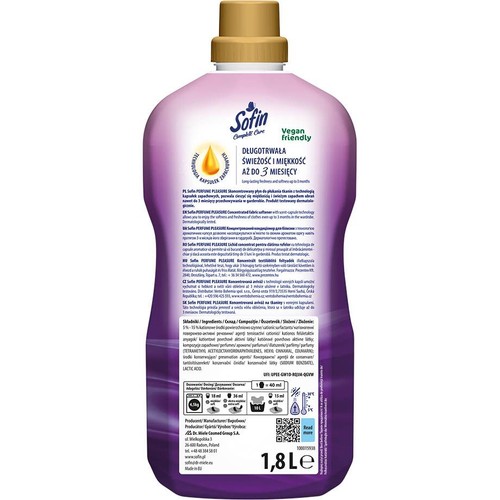 Płyn do płukania Perfume Pleasure    Sofin 1,8 l