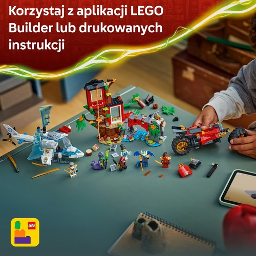 NINJAGO® Bitwa ninja: domek na drzewie z pojazdami 71857 LEGO 1 sztuka