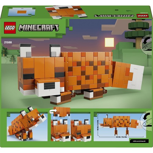 Zabawka Minecraft® Lis 21588, ozdobny model na prezent LEGO 1 sztuka