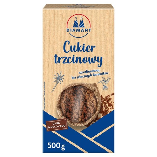 Cukier trzcinowy nierafinowany Diamant 500 g