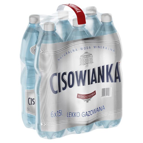 Naturalna woda mineralna lekko gazowana Cisowianka 6 x 1,5 l 