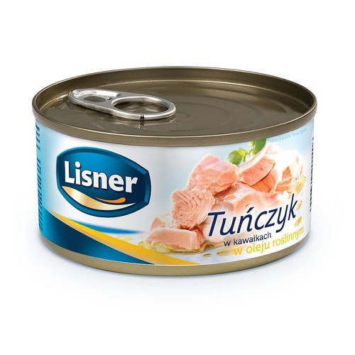 Tuńczyk w kawałkach w oleju roślinnym Lisner 170 g