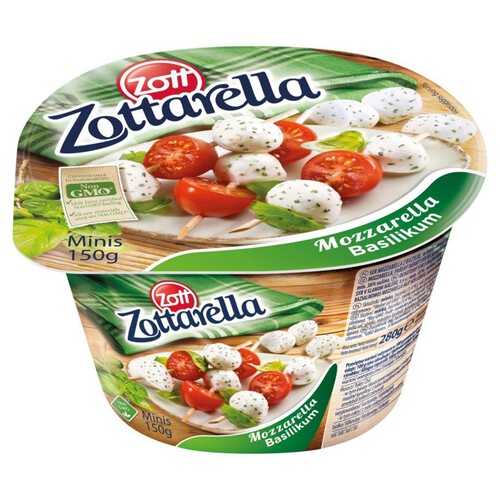 Zottarella mini z bazylią Zott 280 g