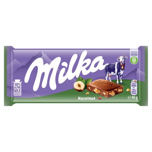 Czekolada mleczna Hazelnut Milka 90 g