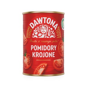 Pomidory krojone bez skórki w soku pomidorowym Dawtona 400 g