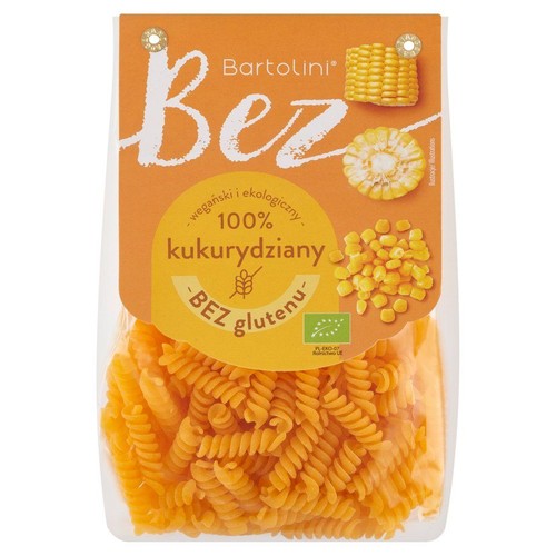 BIO Makaron świderki kukurydziany bezglutenowy   Bartolini 250 g