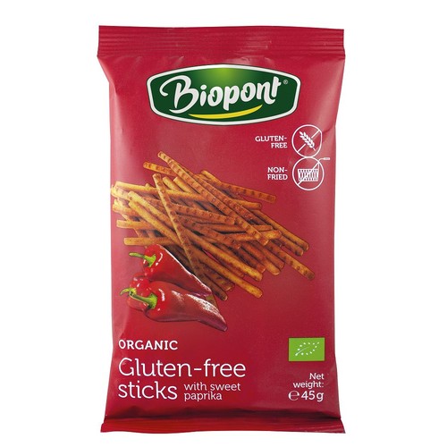BIO Paluszki paprykowe bezglutenowe   Biopont 45 g