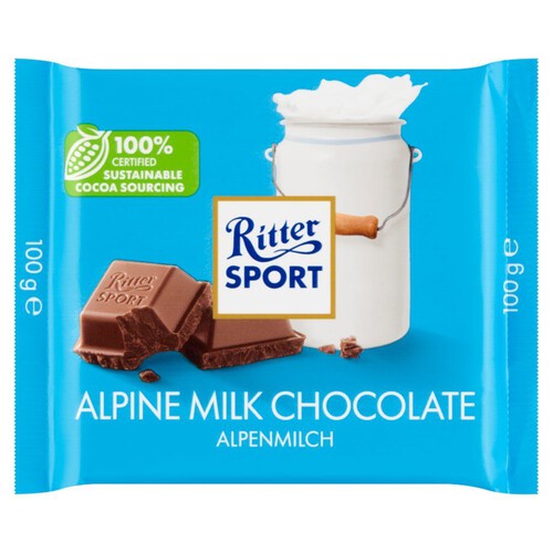 Czekolada mleczna z alpejskiego mleka Ritter Sport 100 g