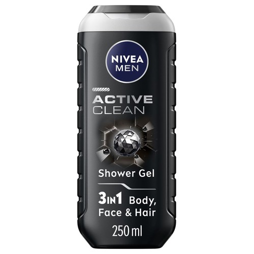 Żel pod prysznic Active Clean NIVEA MEN 250 ml