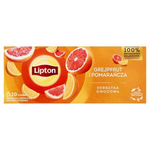 Herbata owocowa grejfrut i pomarańcza  Lipton 20 torebek