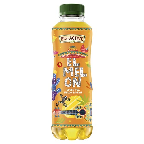 Napój herbaciany EL MEL ON o smaku zielonej herbaty i melona  Big Active 500 ml