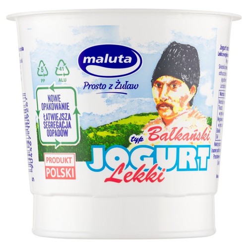 Jogurt naturalny typ bałkański lekki Maluta 340 g