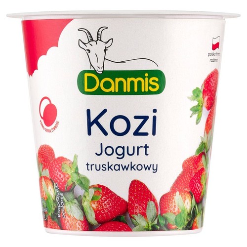 Jogurt kozi truskawkowy Danmis 125 g
