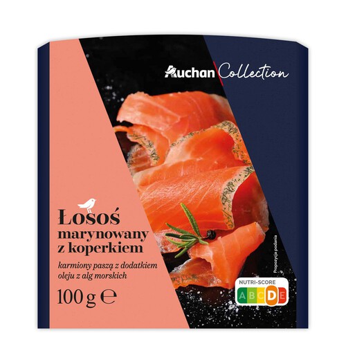 Łosoś marynowany z koperkiem   Auchan 100 g