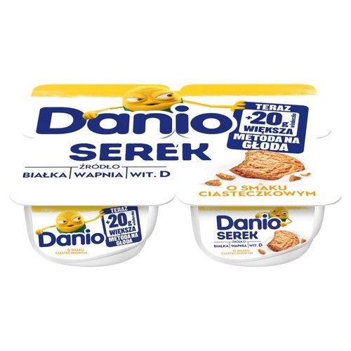 Danio serek o smaku ciasteczkowym Danone 4 x 150 g