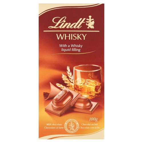 Mleczna czekolada nadziewana whisky Lindt 100 g