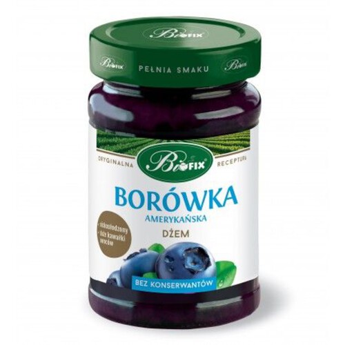 Dżem borówka amerykańska Biofix 290 g