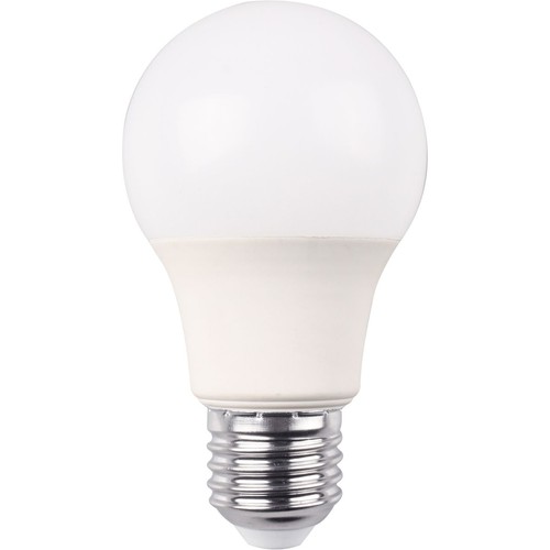 Biała żarówka LED z gwintem E27.
