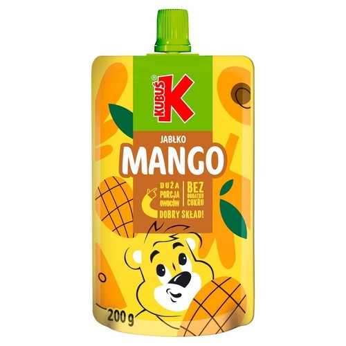 Mus jabłko-mango bez dodatku cukru Kubuś 200 g